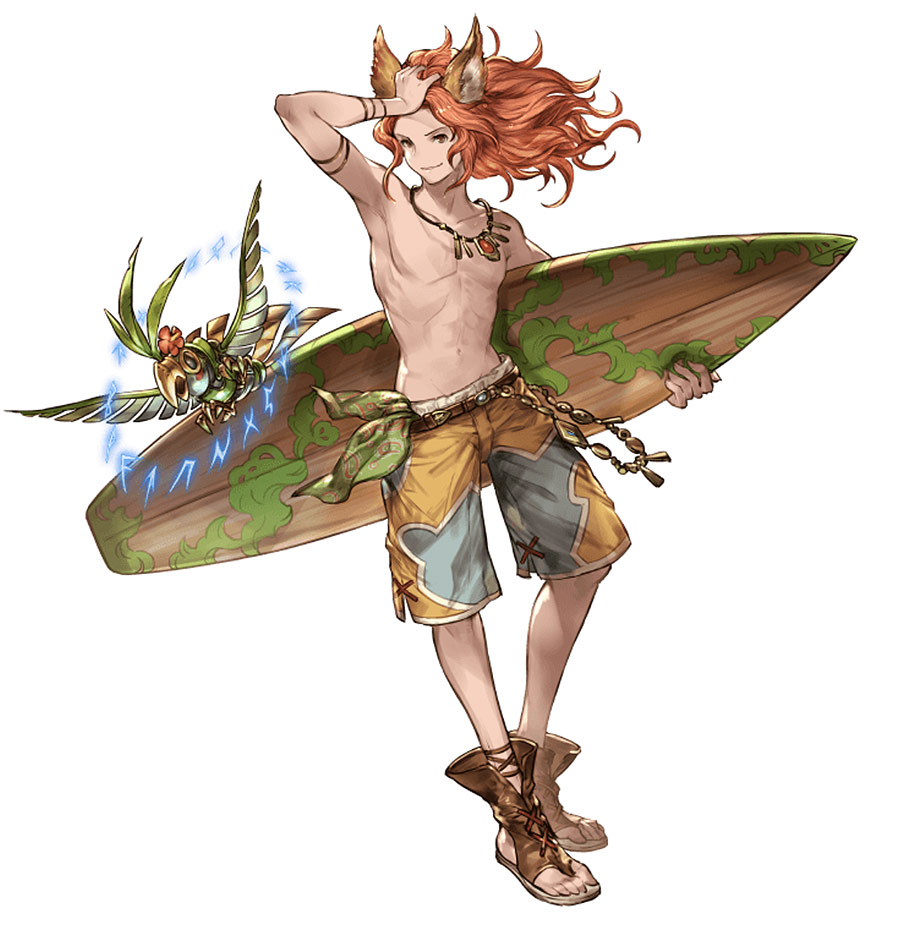 Summer Helnar Character Art from Granblue Fantasy