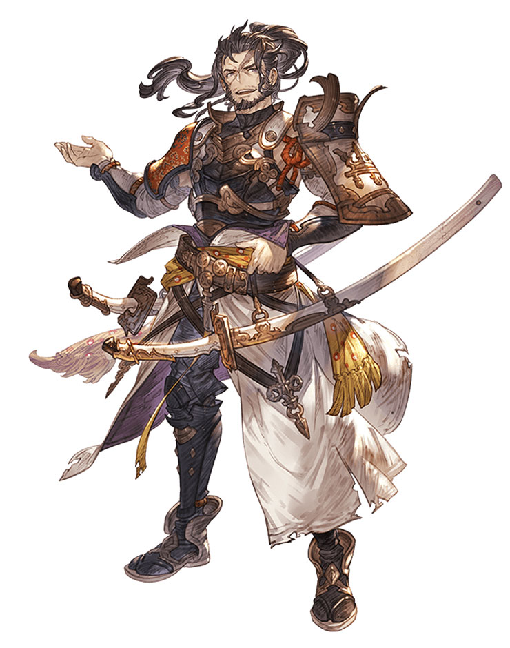 Jin SSR Art from Granblue Fantasy