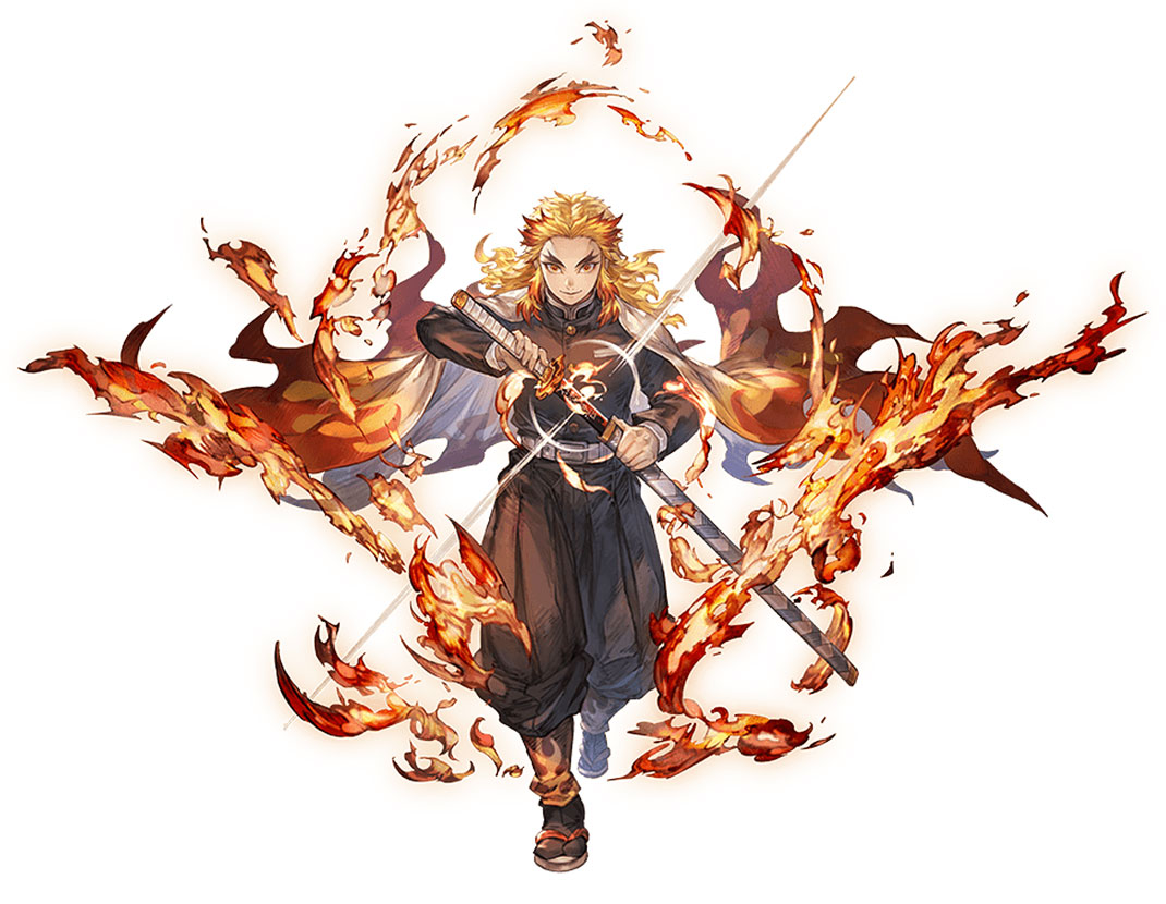Kyojuro Rengoku Art from Granblue Fantasy