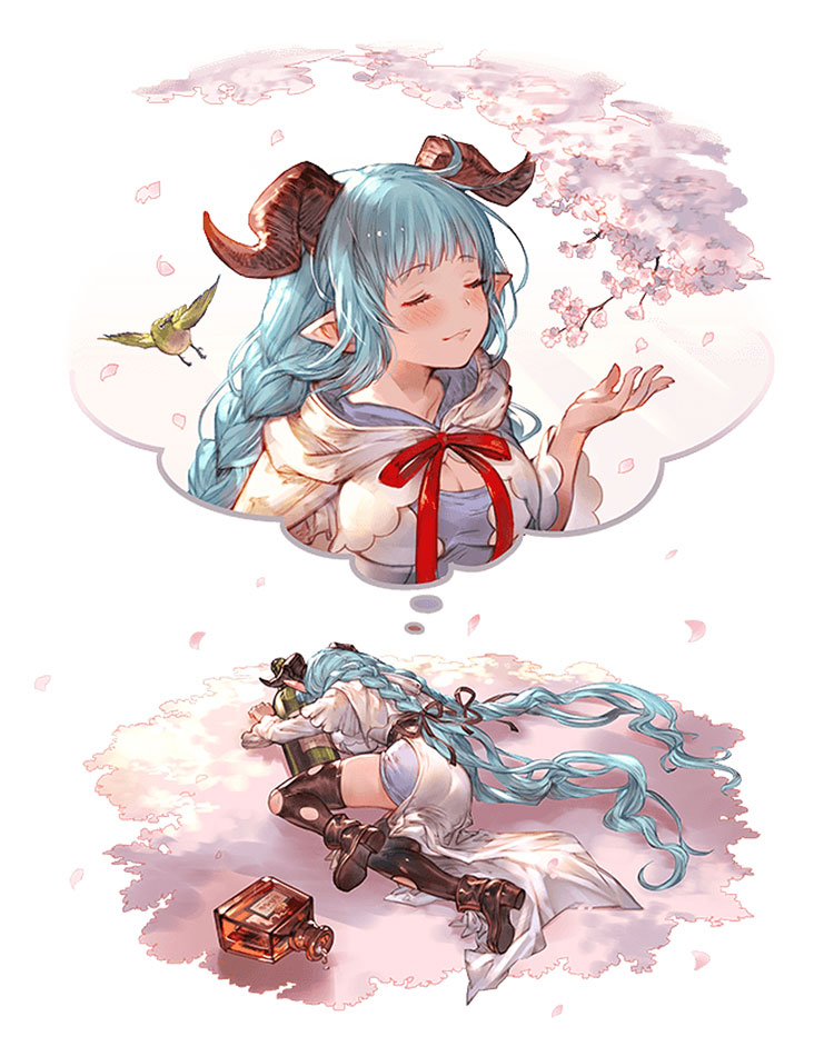 Water Lamretta Artwork from Granblue Fantasy