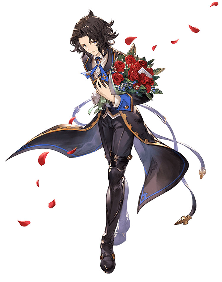 The Dragon Knights Lancelot Character Art from Granblue Fantasy