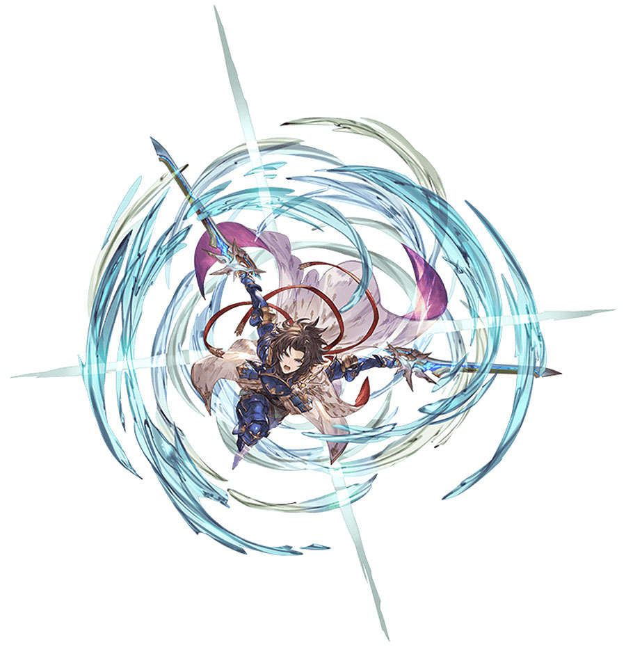Wind Lancelot, Battle Art from Granblue Fantasy
