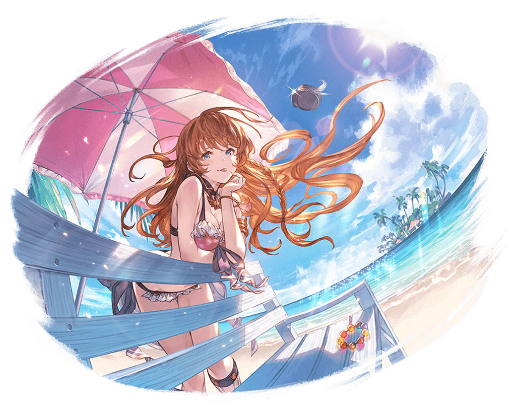 Summer Lecia Illustration from Granblue Fantasy
