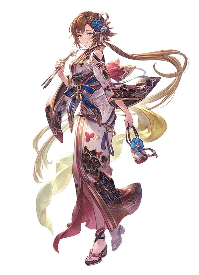 Yukata Leona Art from Granblue Fantasy