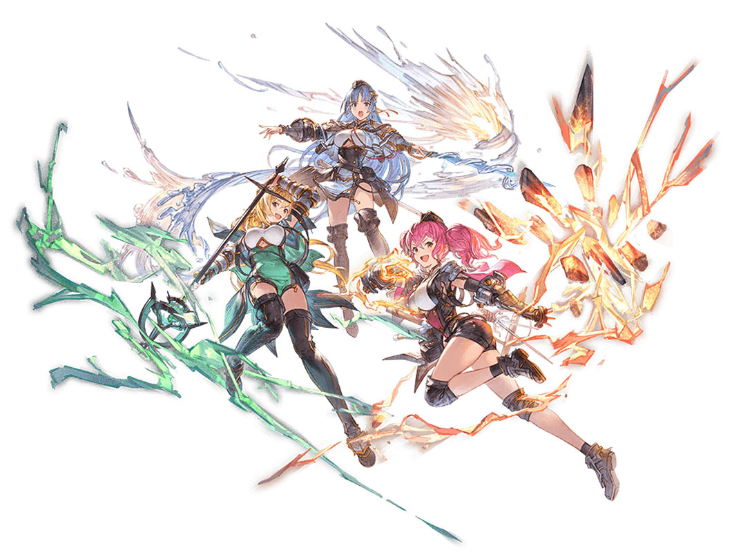 Levin Sisters, Battle Art from Granblue Fantasy