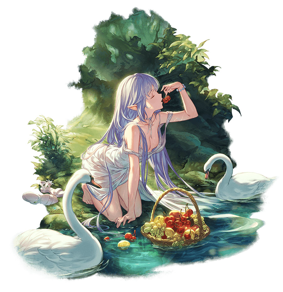 Wind Lily Illustration from Granblue Fantasy