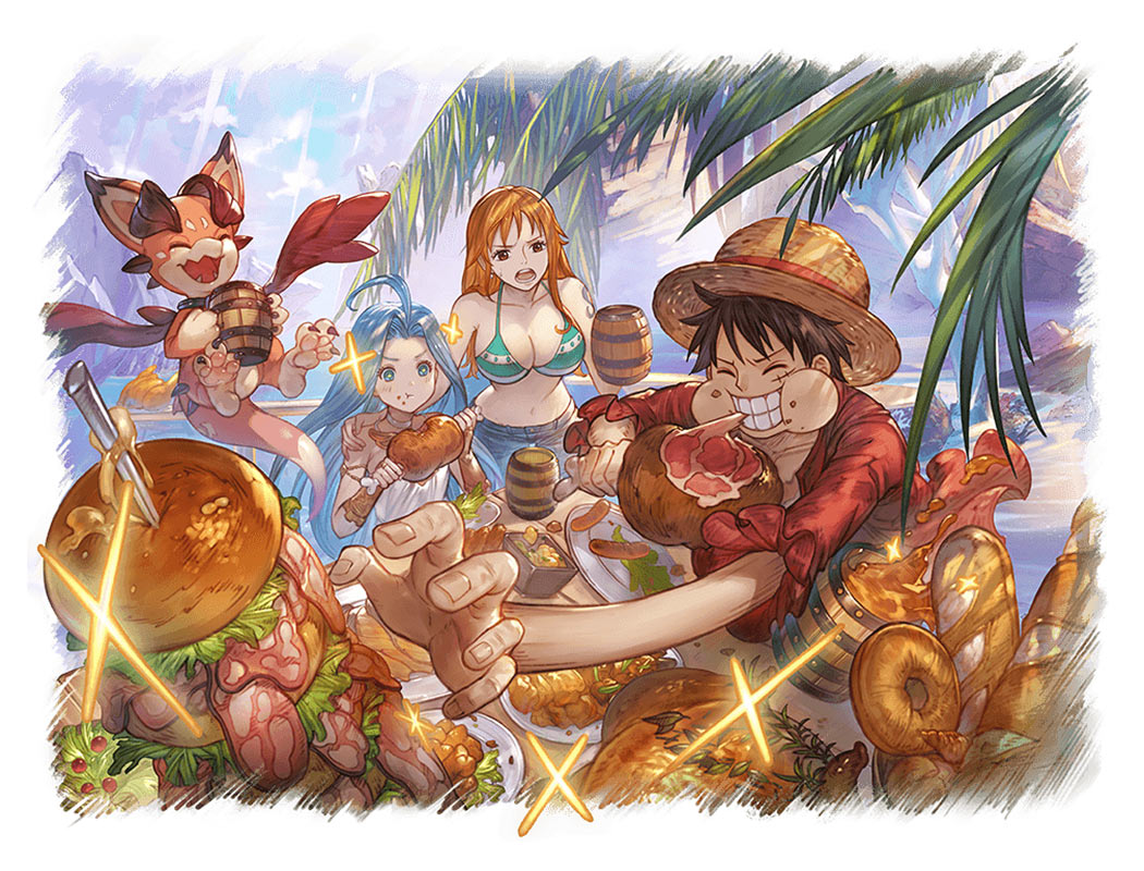 Luffy Illustration from Granblue Fantasy