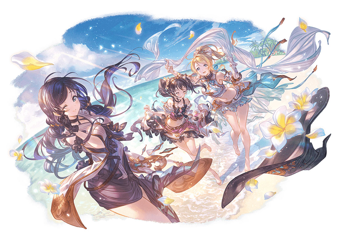 &mu;'s Third Years, 5 Star Art from Granblue Fantasy