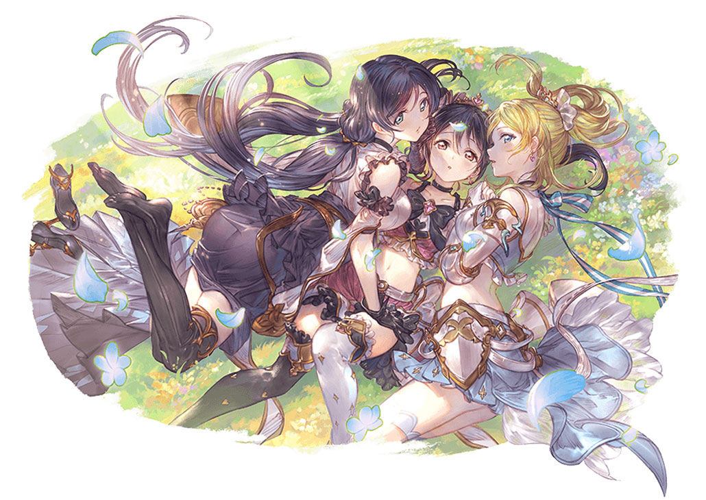 &mu;'s Third Years Illustration from Granblue Fantasy
