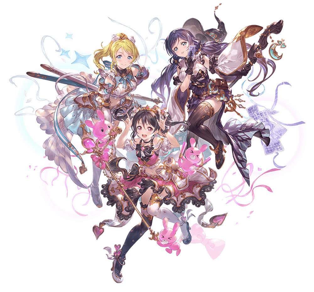 &mu;'s Third Years Art from Granblue Fantasy