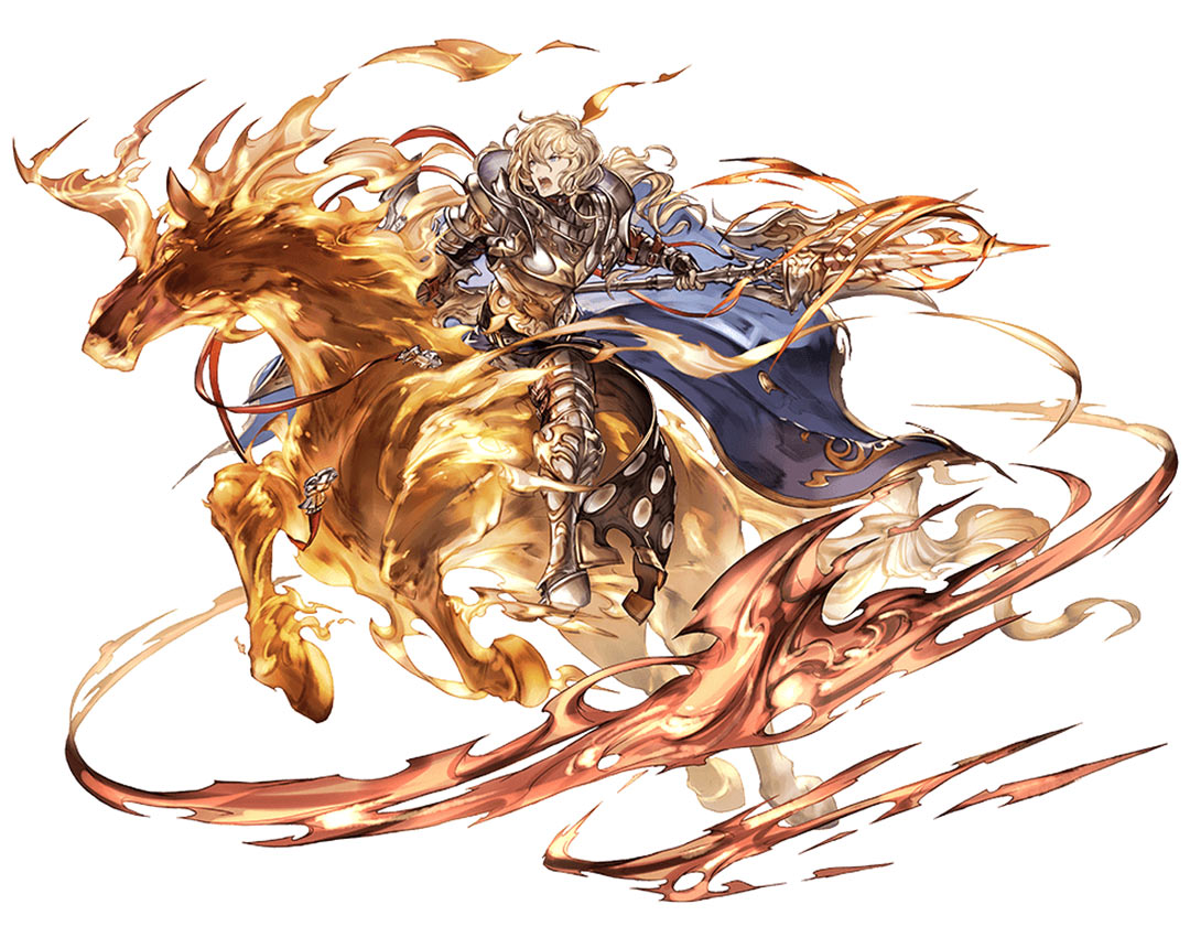Fire Naoise, Battle Art from Granblue Fantasy