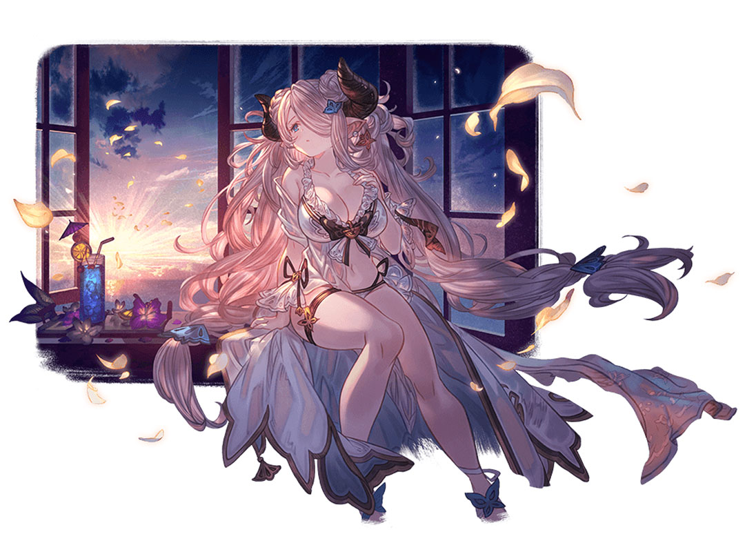 Summer Narmaya Illustration from Granblue Fantasy