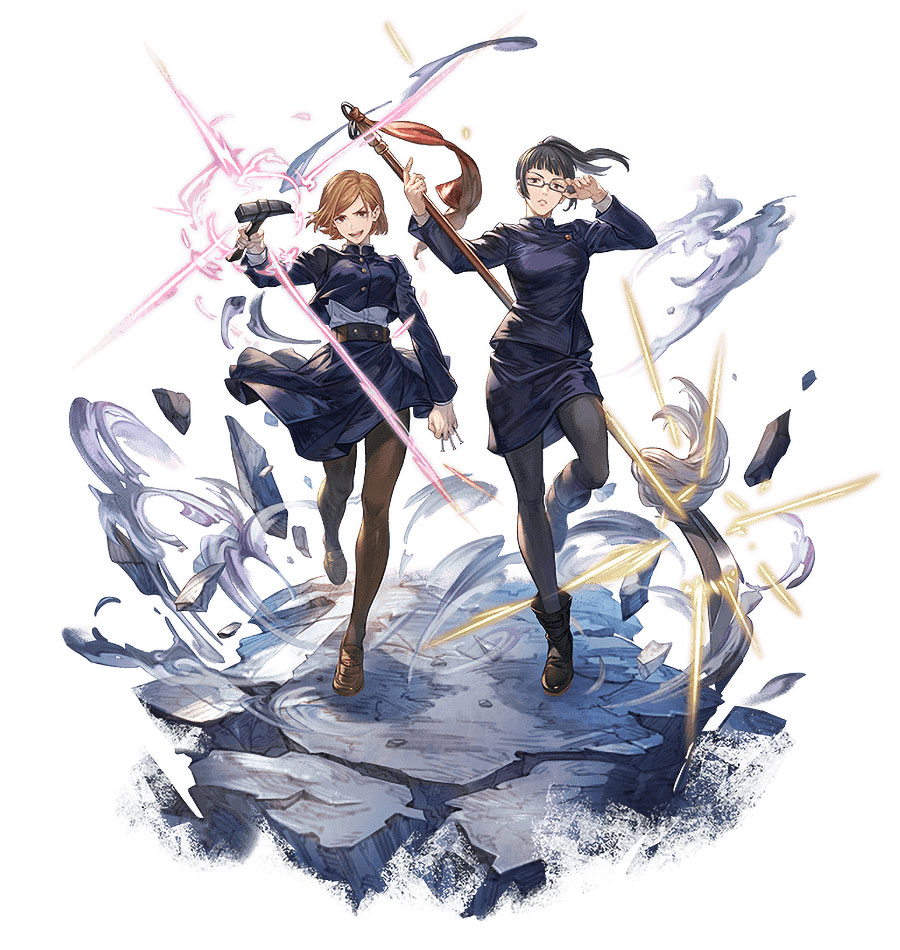 Nobara Kugisaki and Maki Zen'in Art from Granblue Fantasy