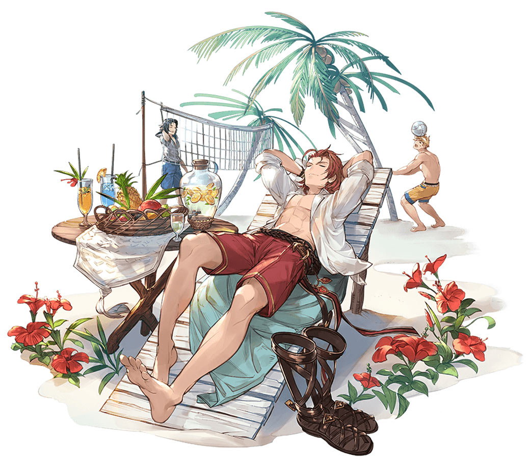 Summer Percival Artwork from Granblue Fantasy