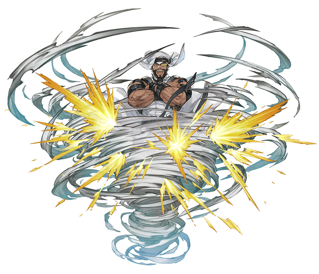 Rashid, Battle Art from Granblue Fantasy
