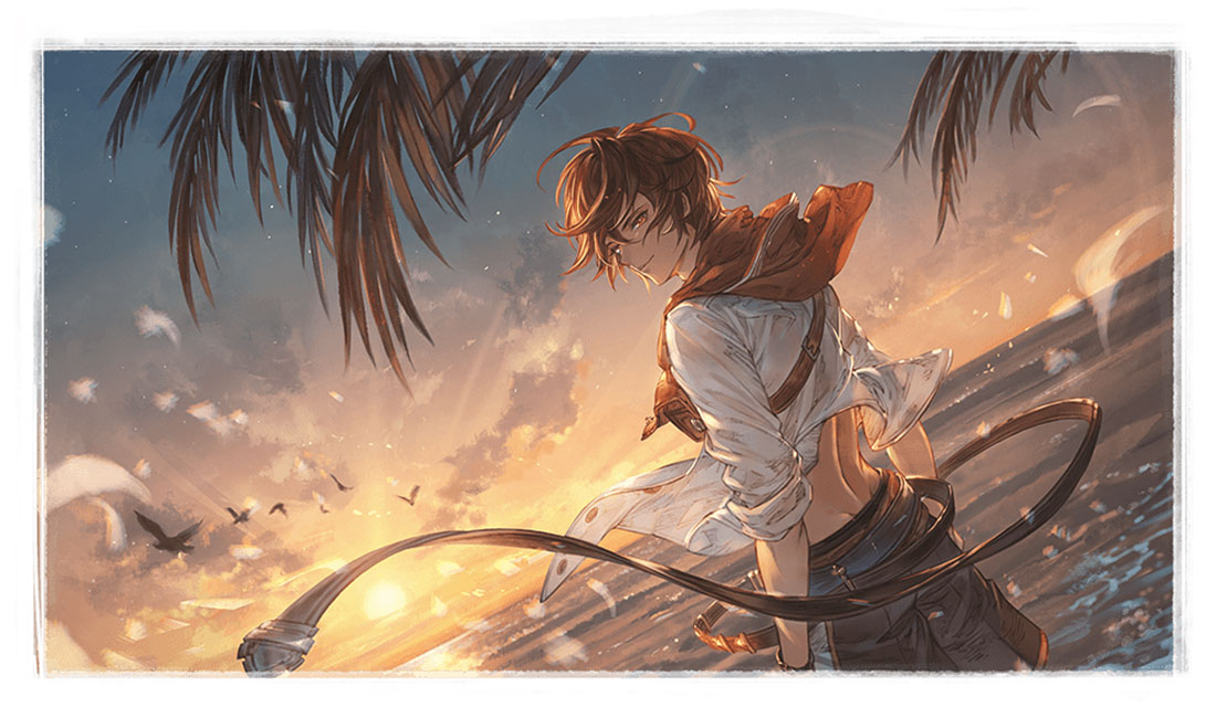 Summer Sandalphon Artwork from Granblue Fantasy