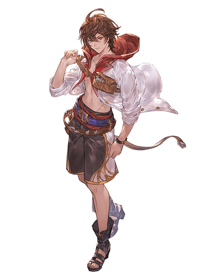 Summer Sandalphon Art from Granblue Fantasy