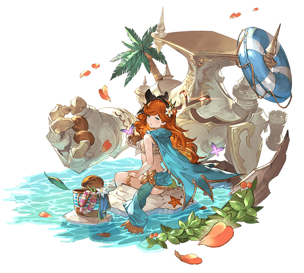 Summer Sara Artwork from Granblue Fantasy