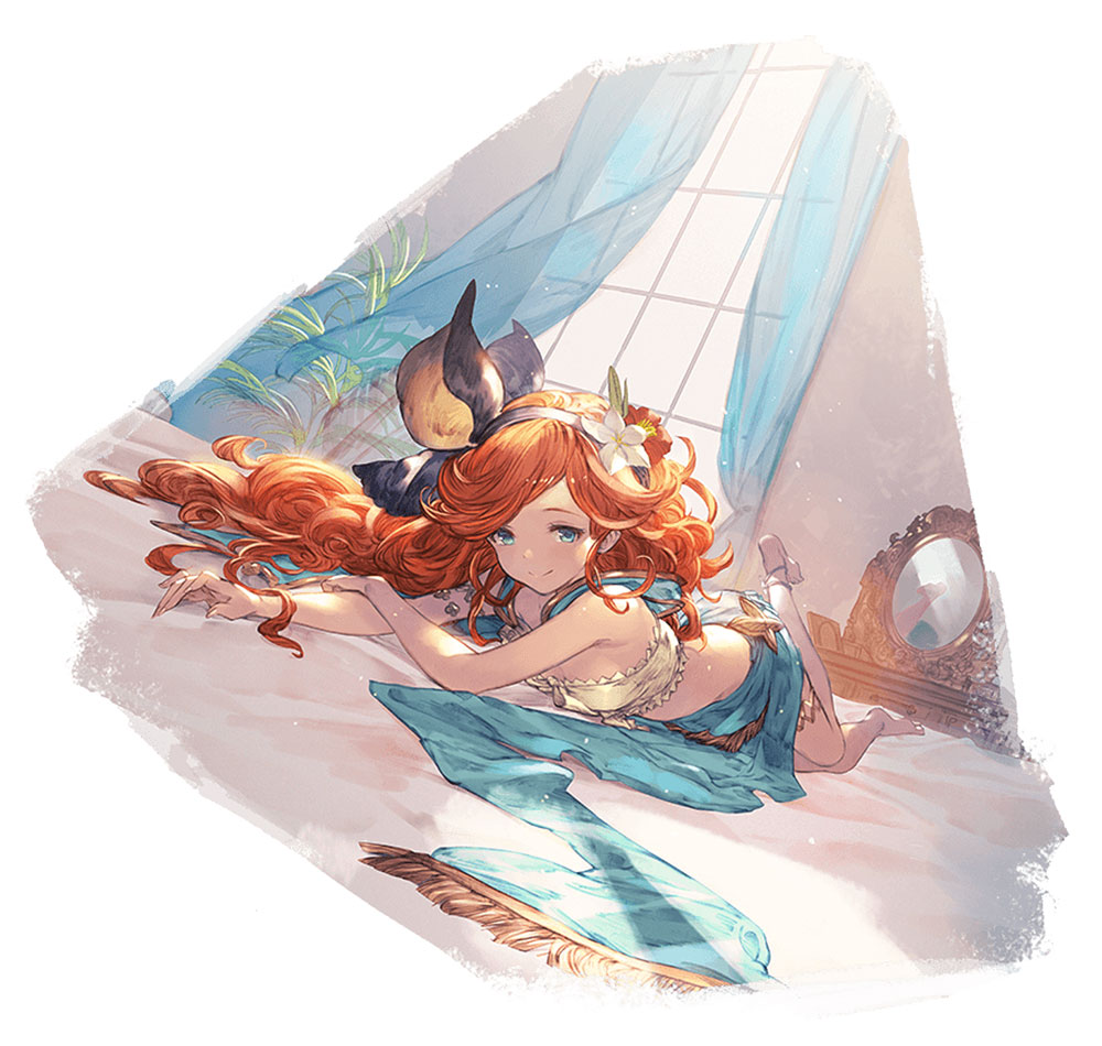 Summer Sara Illustration from Granblue Fantasy