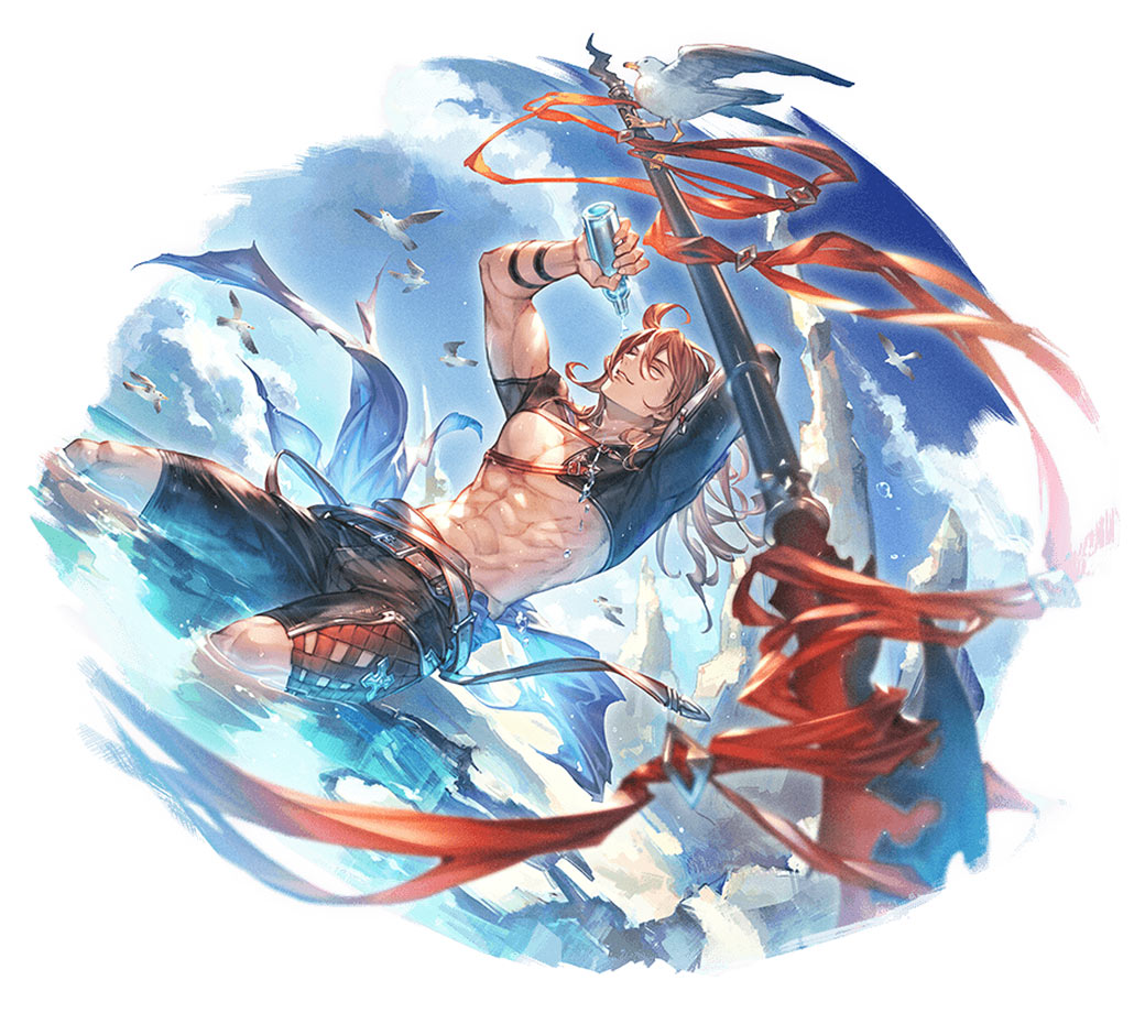Water Siegfried Artwork from Granblue Fantasy