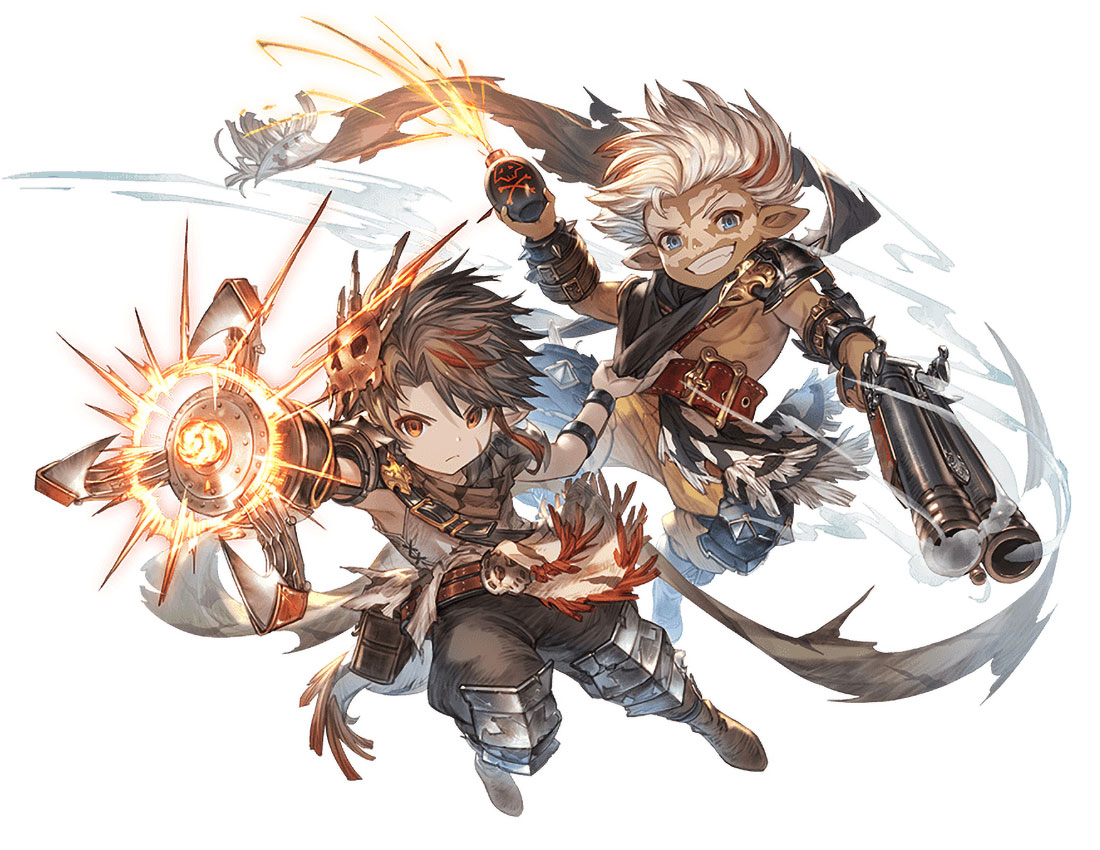 Skull and Balurga Art from Granblue Fantasy