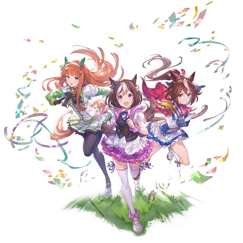 Special Week, Silence Suzuka, and Tokai Teio Art from Granblue Fantasy