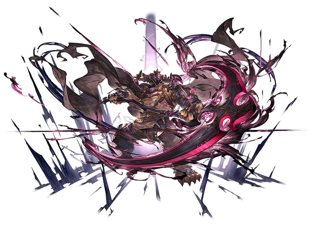 Dawn's Ebony Scythe Vaseraga Art from Granblue Fantasy