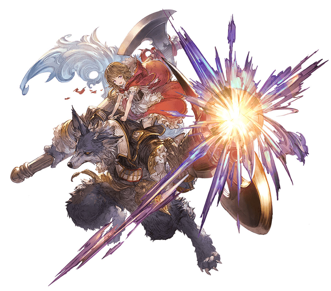 Wulf and Renie, Battle Art from Granblue Fantasy