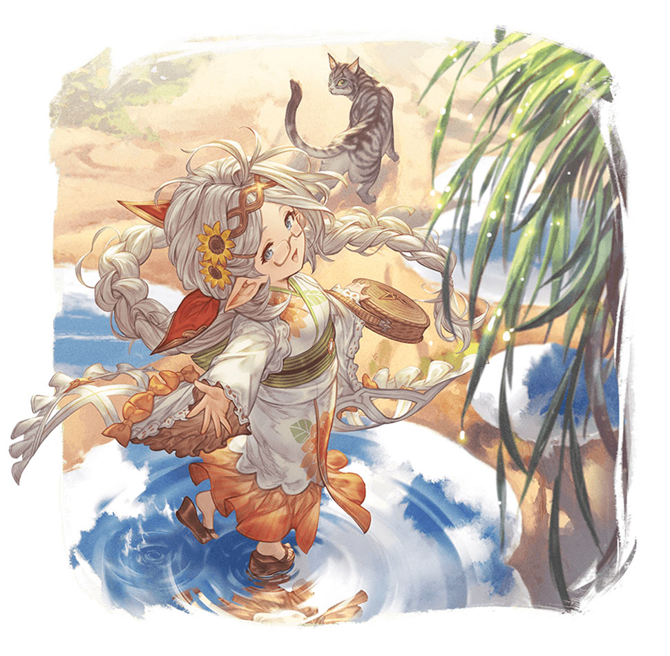 Yukata Zahlhamelina Artwork from Granblue Fantasy