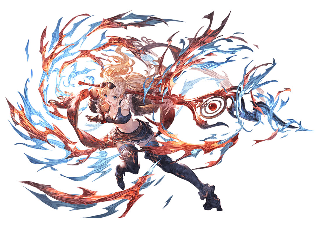 Crimson Battle Maiden Zeta Art from Granblue Fantasy