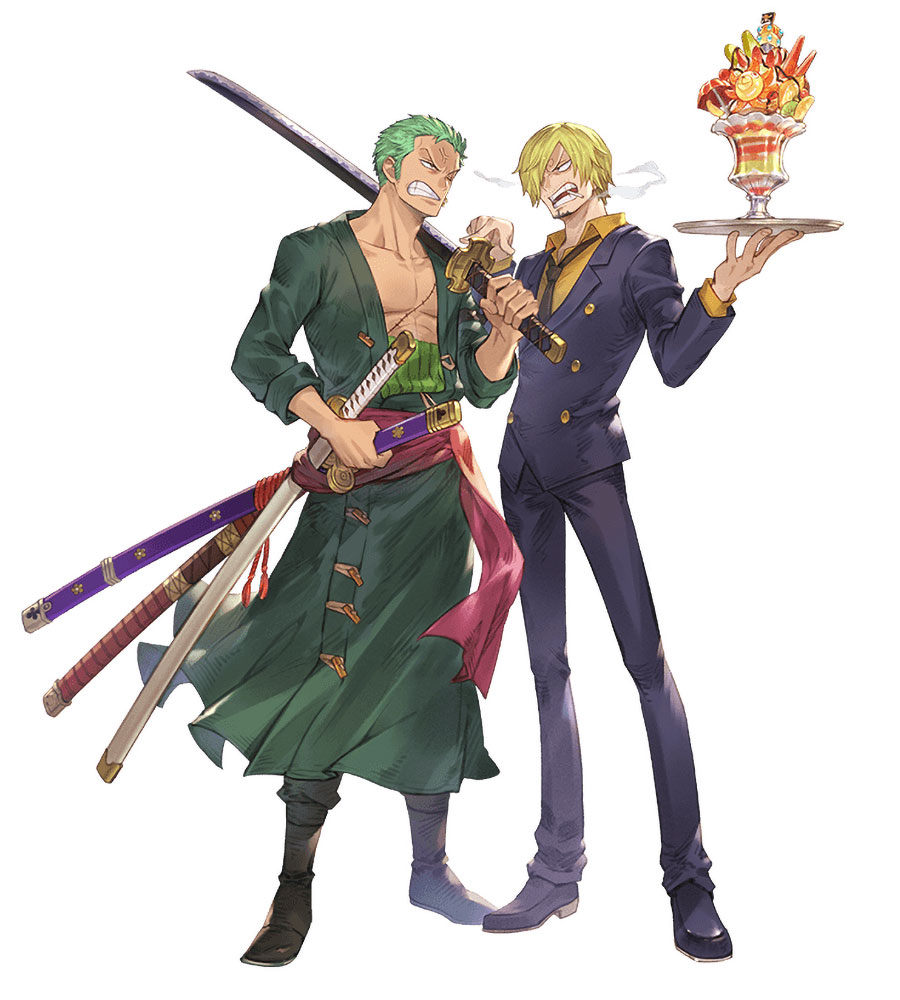 Zoro and Sanji Art from Granblue Fantasy