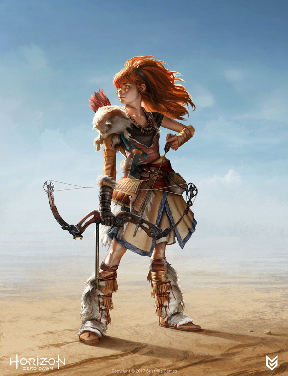 Aloy Character Art from Horizon Zero Dawn