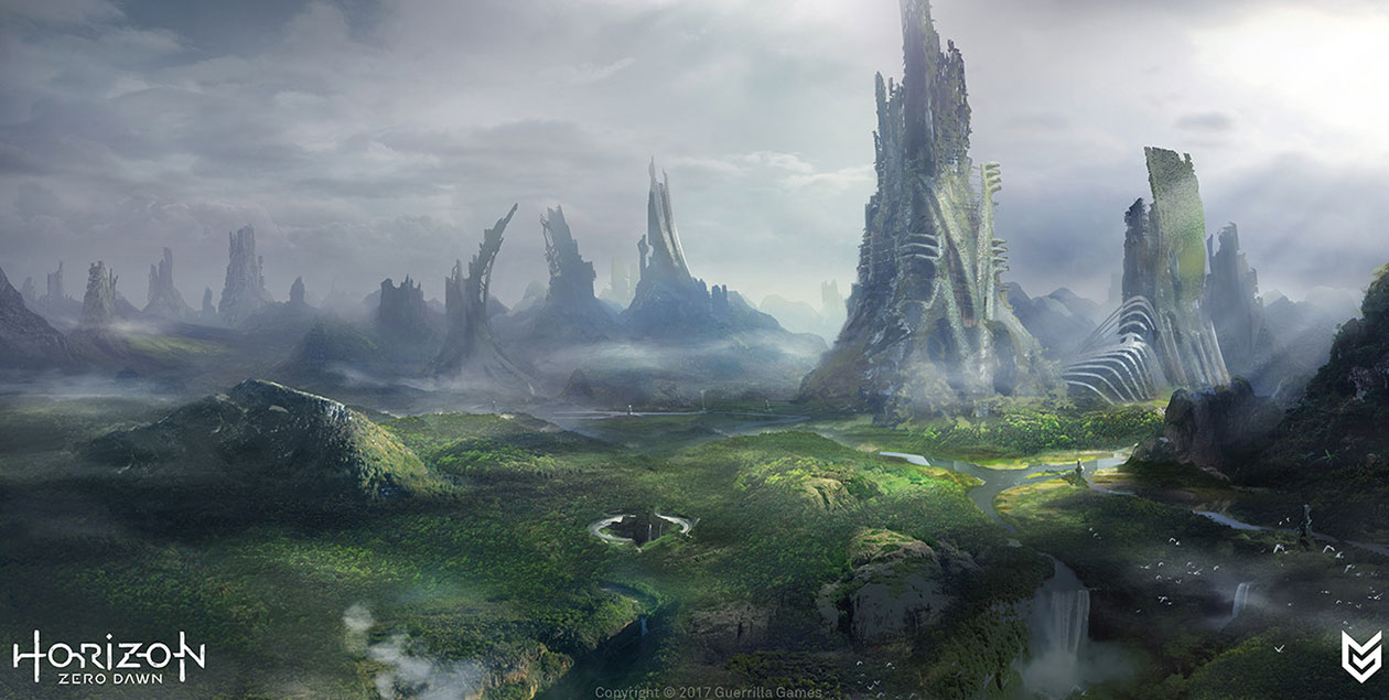 Ancient City Concept Art from Horizon Zero Dawn