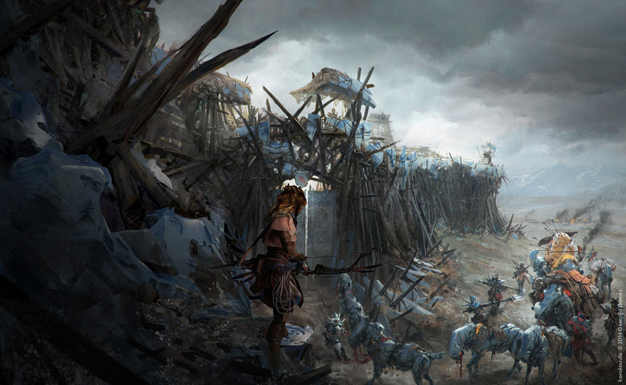 Bandit Raiders Return Concept Art from Horizon Zero Dawn
