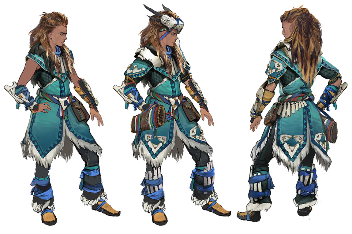 Banuk Ice Hunter Outfit Concept Art from Horizon Zero Dawn