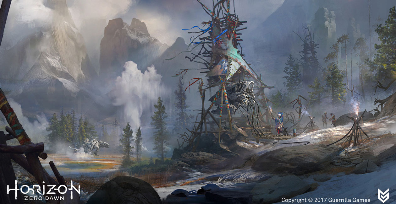 Banuk Structure Concept Art from Horizon Zero Dawn
