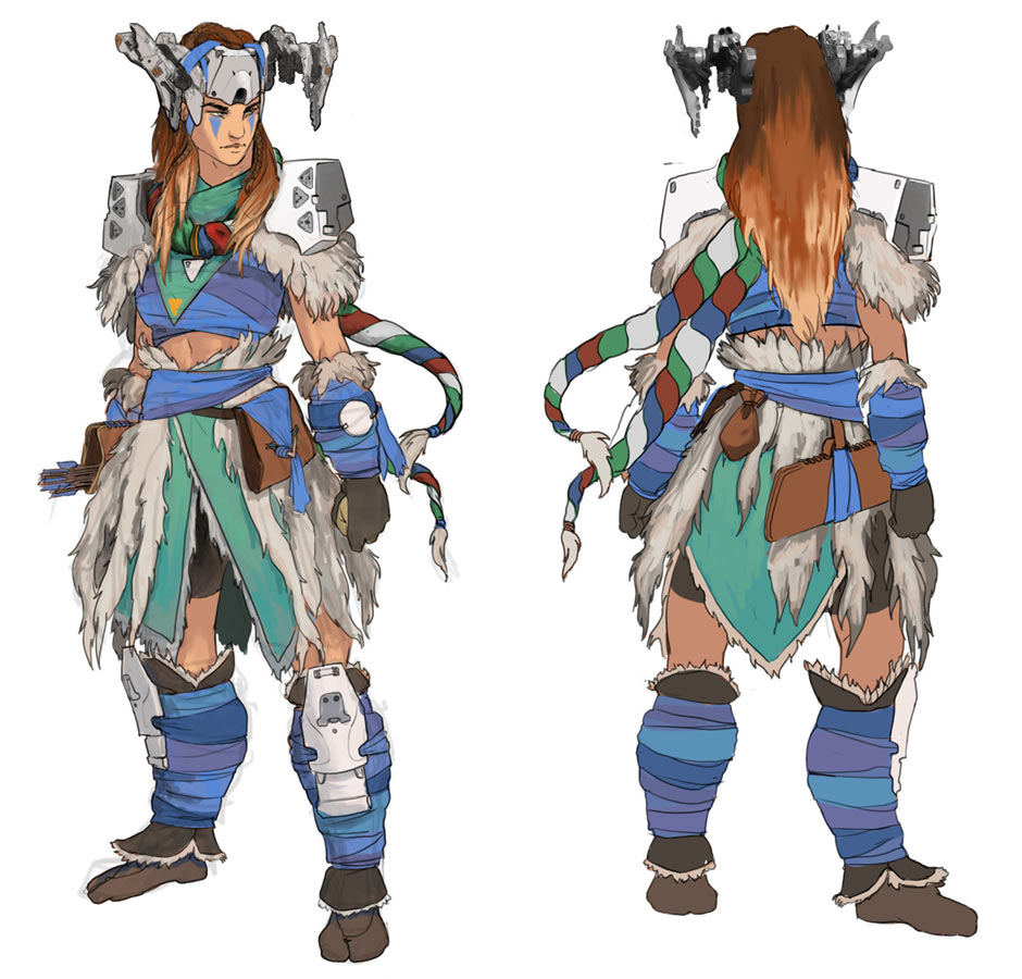 Banuk Trailblazer Outfit Concept Art from Horizon Zero Dawn