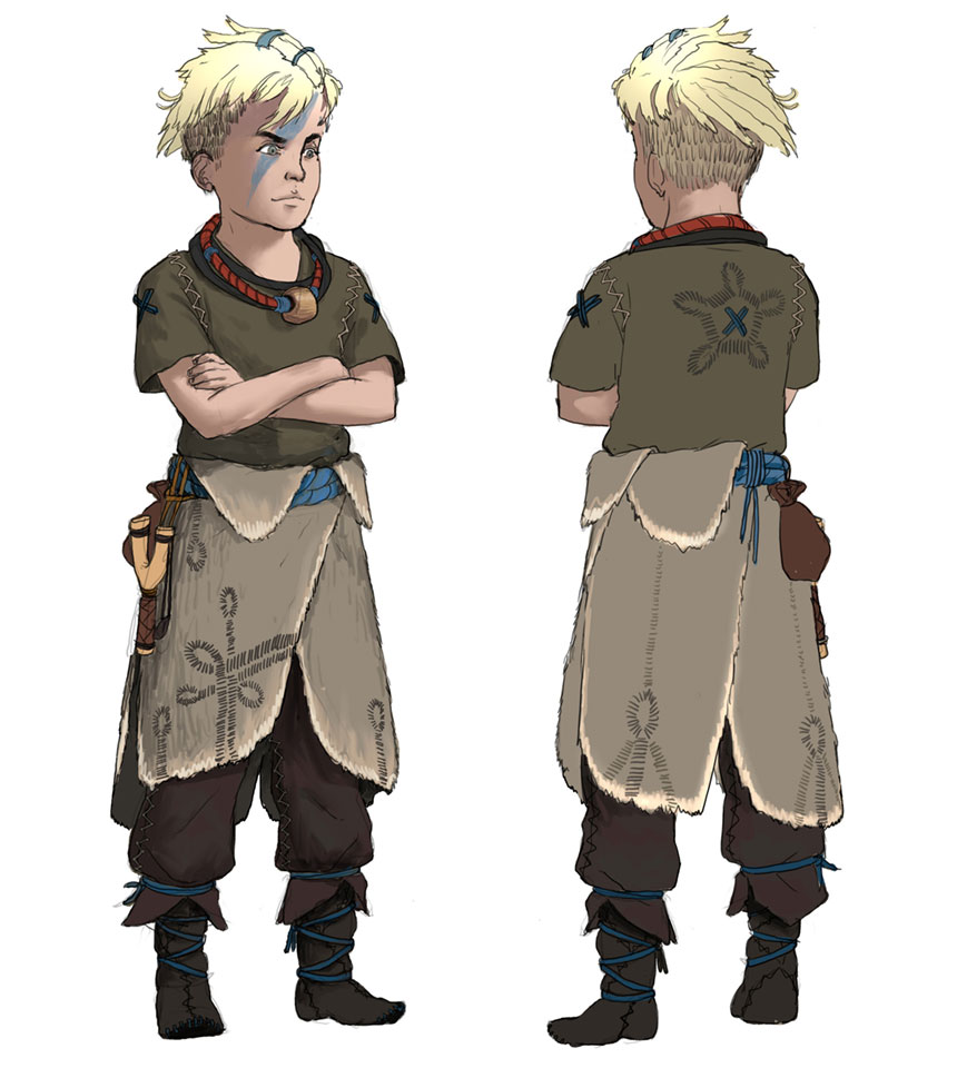 Young Bast Concept Art from Horizon Zero Dawn