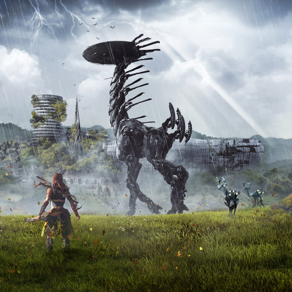 Birmingham Bull Ring Artwork from Horizon Zero Dawn