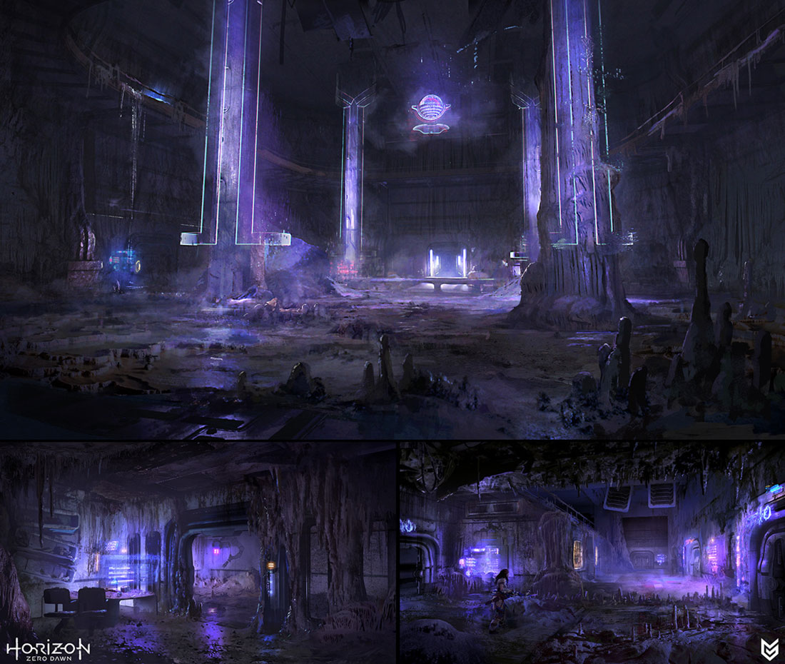 Bunker Concept Artwork from Horizon Zero Dawn