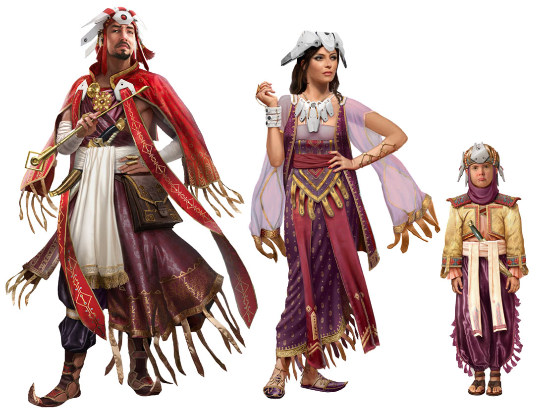 Carja Citizens Concept Art from Horizon Zero Dawn