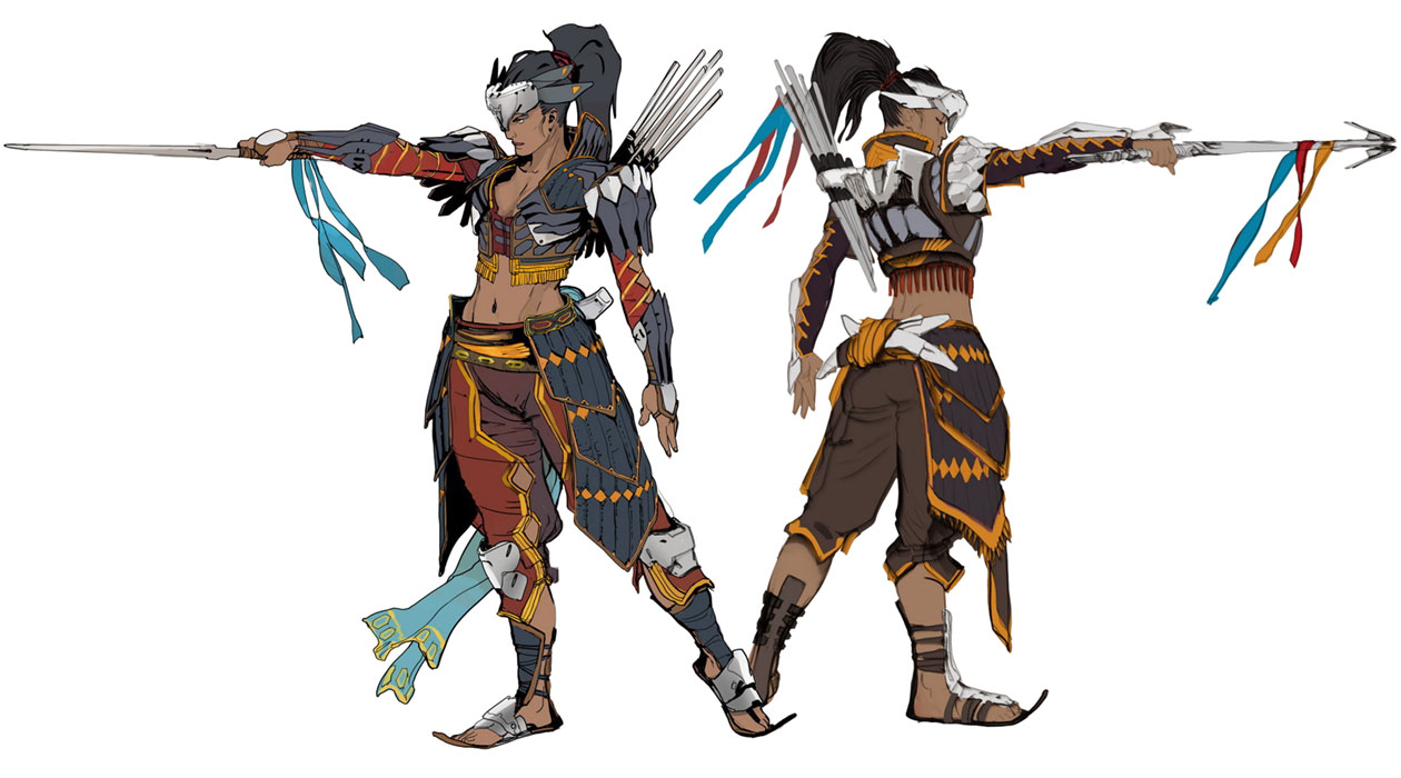 Carja Female Hunters Concept Art from Horizon Zero Dawn