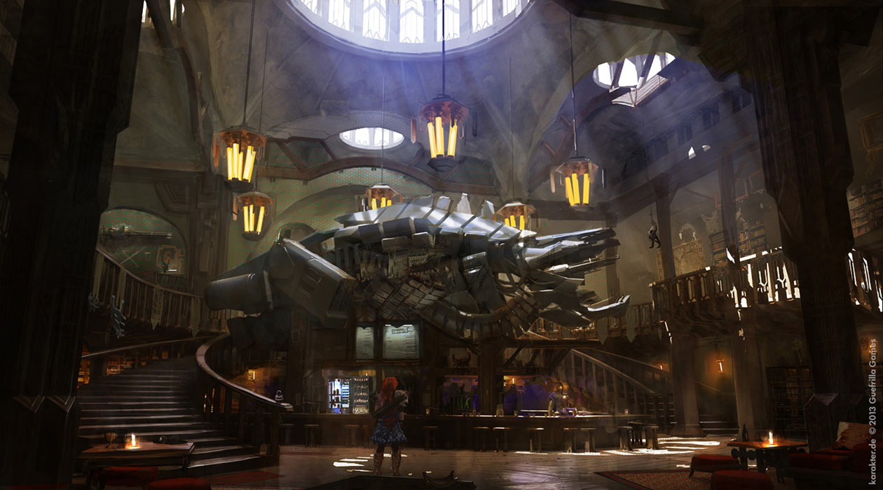 Carja Hunter's Lodge Concept Art from Horizon Zero Dawn