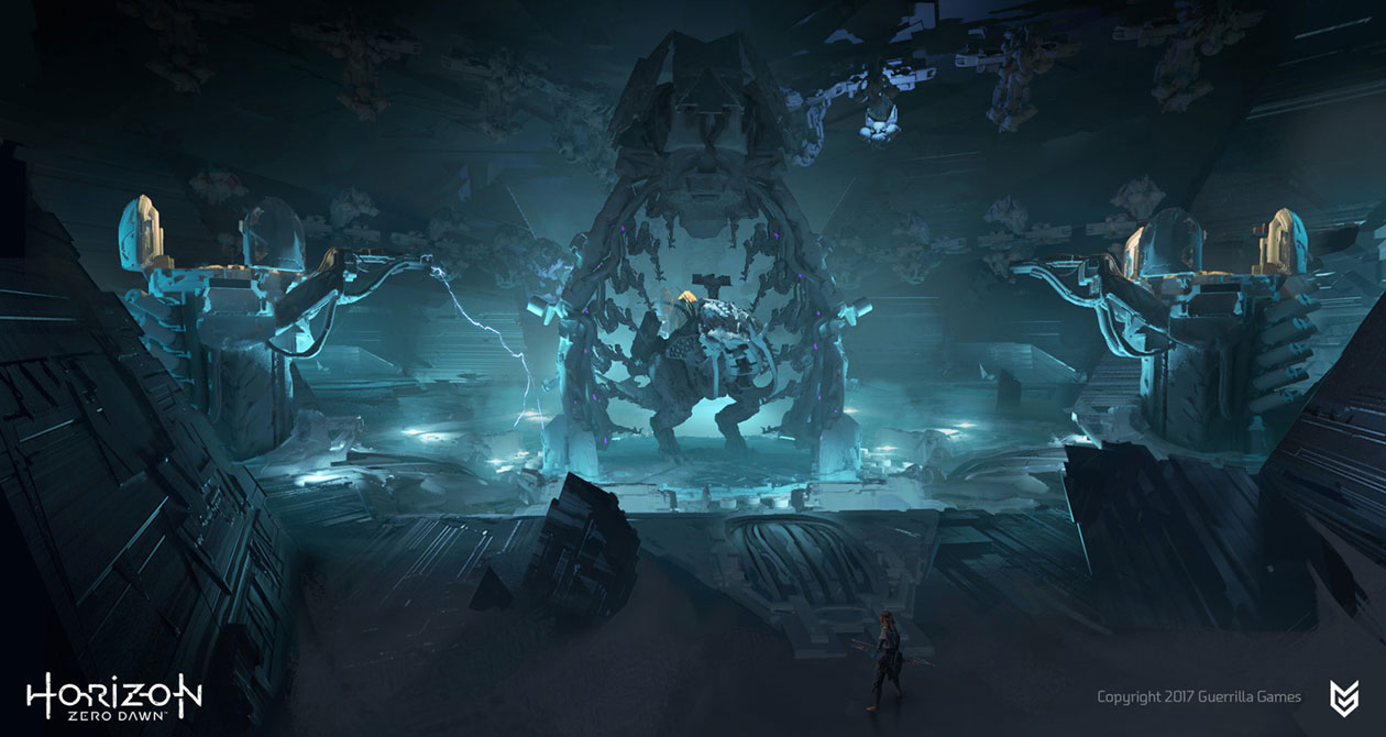 Cauldron Core Room Concept Art from Horizon Zero Dawn
