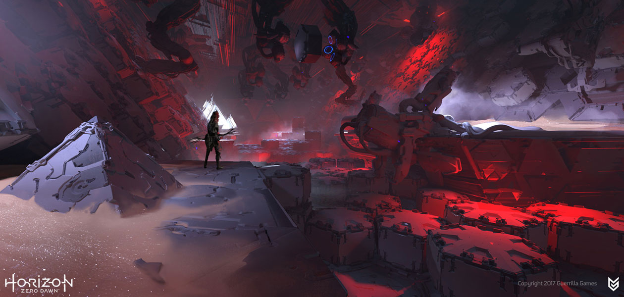Cauldron Storage Room Concept Art from Horizon Zero Dawn