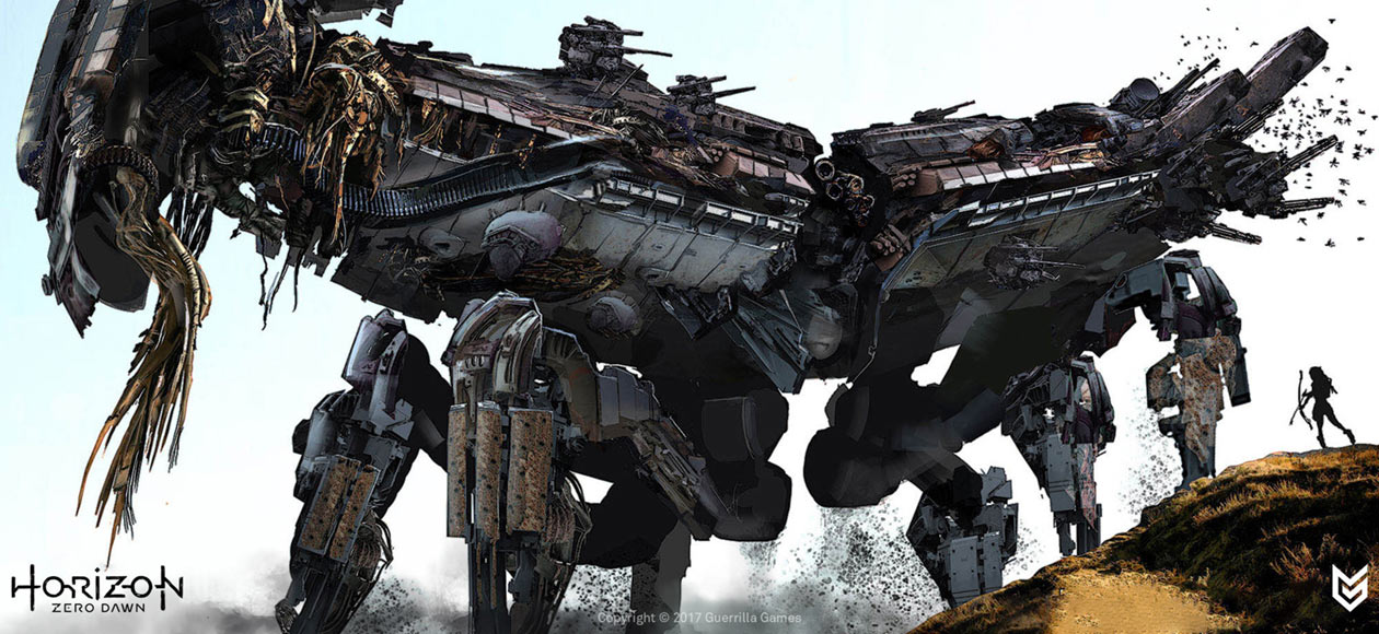 Deathbringer Concept Artwork from Horizon Zero Dawn