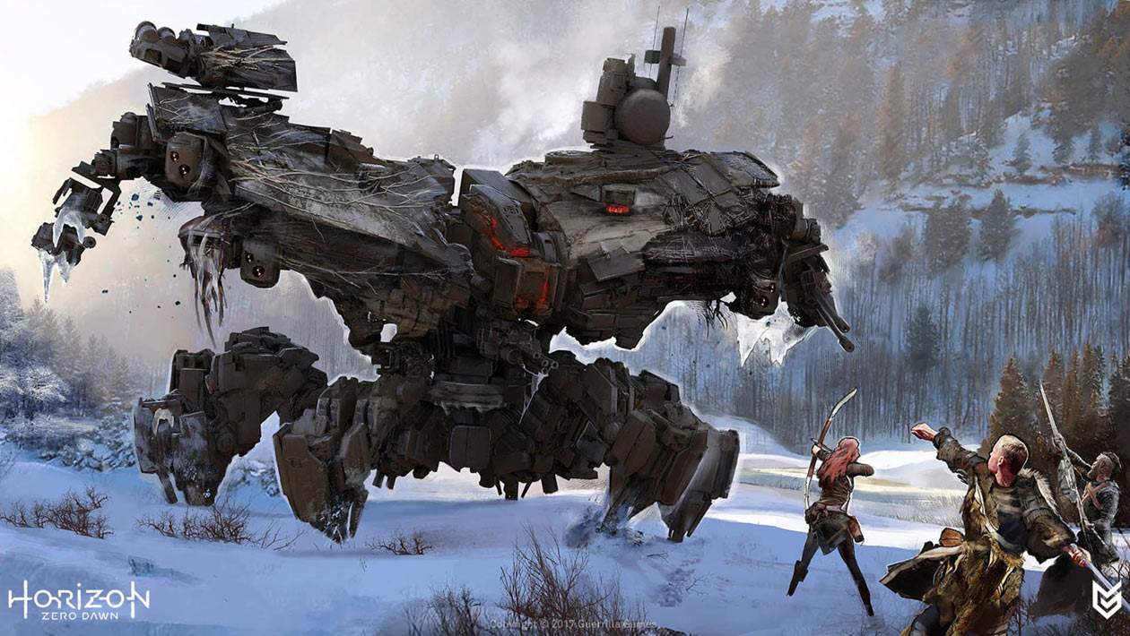 Deathbringer Artwork from Horizon Zero Dawn