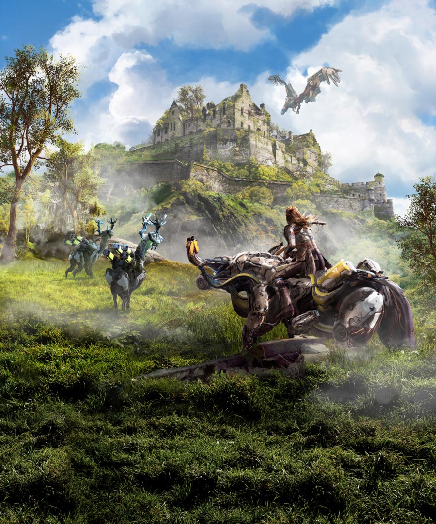 Edinburgh Castle Artwork from Horizon Zero Dawn