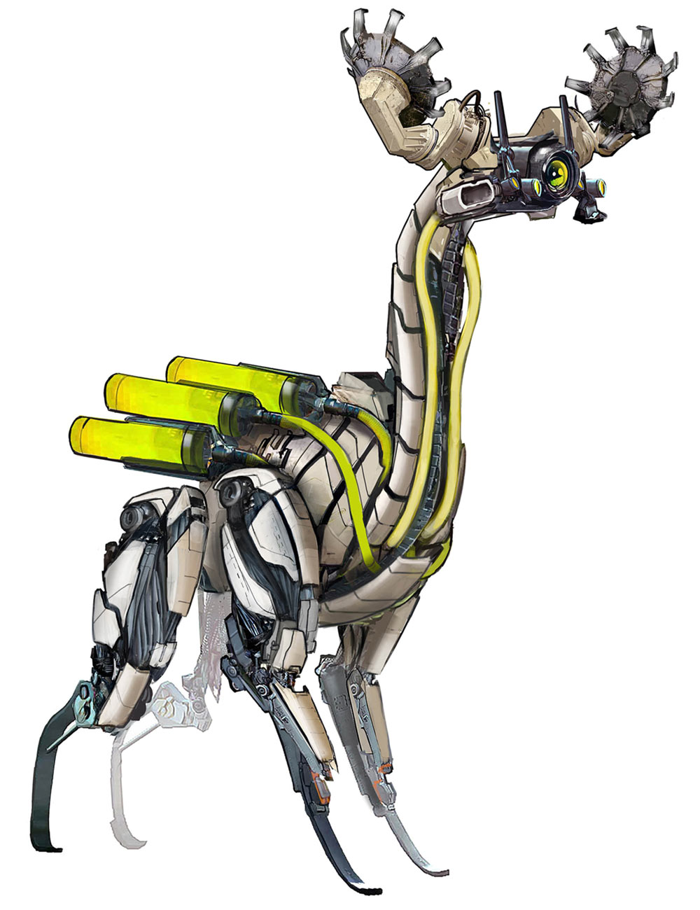 Grazer Concept Art from Horizon Zero Dawn