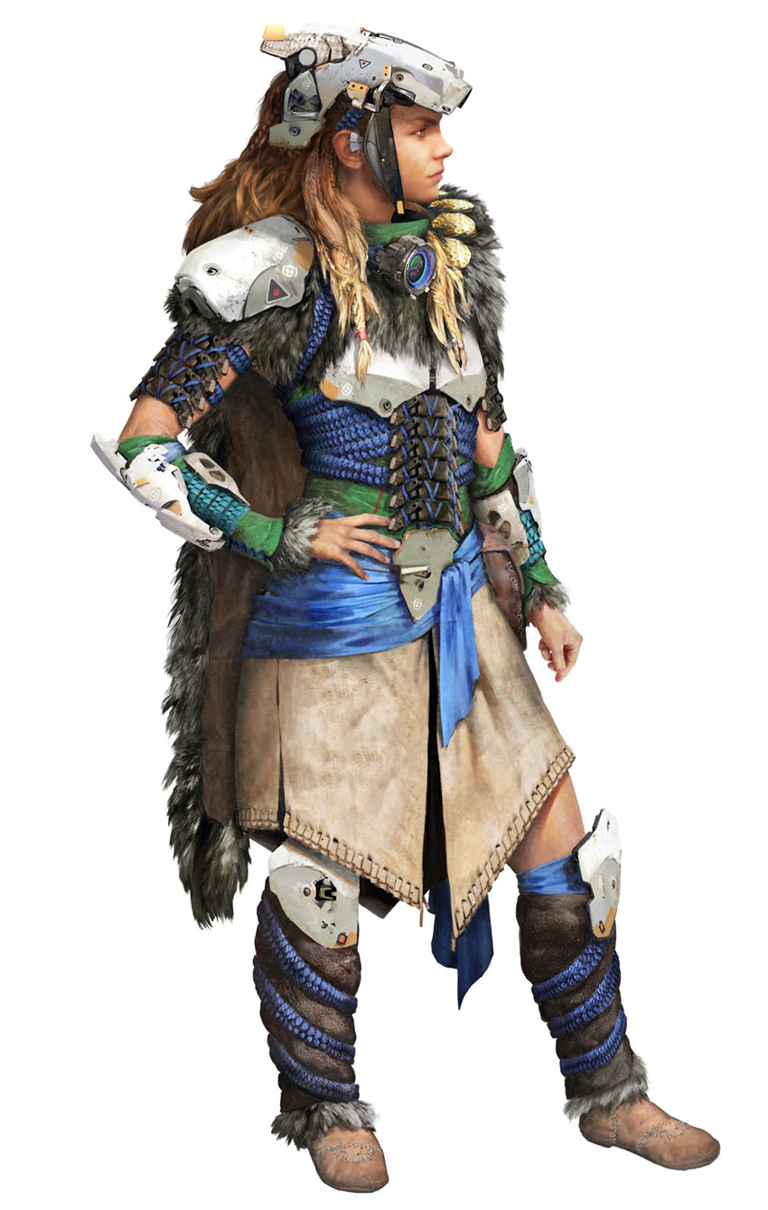 Nora Lookout Outfit Concept Art from Horizon Zero Dawn
